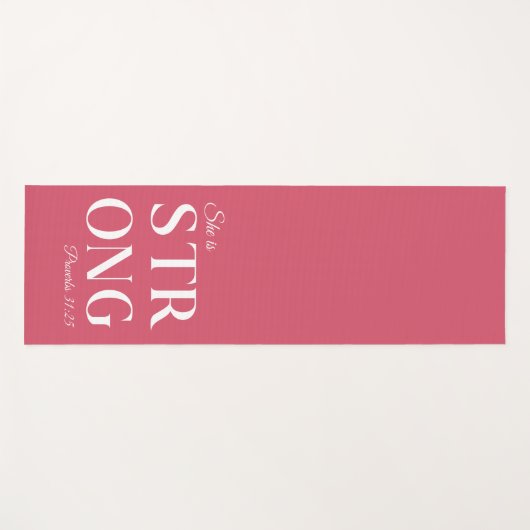 彼女はキリスト教の強い引用文だ ヨガマット (正面(横))