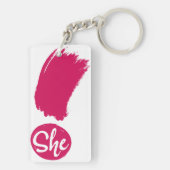 彼女はキーチェーンを叫ぶ キーホルダー (裏面)