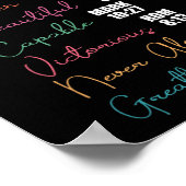 彼女はギギキリスト教の母親の日プレゼントおばあちゃん ポスター (角)