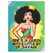 彼女はクイーンメラニンシスタブラックガール魔法 クリップボード (裏面)