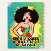 彼女はクイーンメラニンシスタブラックガール魔法 プランナー手帳 (裏面)