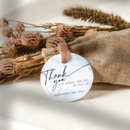 彼女はクラウドナインブライダルシャワーありがとう フェイバータグ