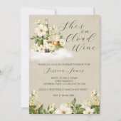 彼女はクラウドワインブライダルシャワーの招待を受けている 招待状 (正面)