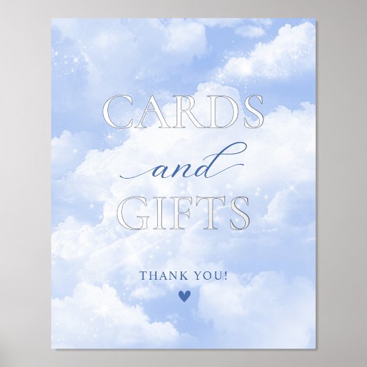 彼女はクラウド9のカードとギフトに乗っている 箔ポスター (正面)