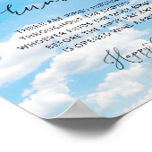 彼女はクラウド9上にあるリングや輪狩りブライダルシャワーゲーム ポスター (角)