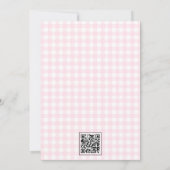 彼女はケーキの準備ができていポップ・アートのる赤ちゃんシャワー招待状 招待状 (裏面)