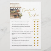 彼女はゲームカードの上または下で市場から出ている (正面)