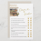 彼女はゲームカードの上または下で市場から出ている (正面/裏面)