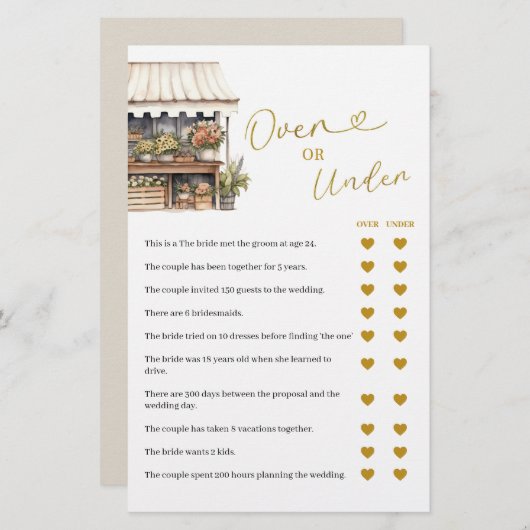 彼女はゲームカードの上または下で市場から出ている (正面/裏面)