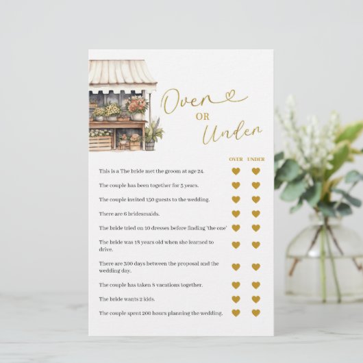 彼女はゲームカードの上または下で市場から出ている (スタンド正面)