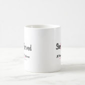 彼女はコレクションに役立ちました コーヒーマグカップ (中央)