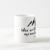 彼女はコーヒー・マグの直後に山を動かします コーヒーマグカップ (中央)