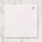 彼女はサプライズされた ブライダルシャワーのお土産タグ フェイバータグ (裏面)