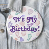 彼女はシーシェルの誕生日ガールピンを販売 缶バッジ (インサイチュ)