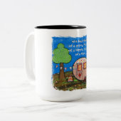 彼女はジプシー、ジプシーワゴン、キャンピングカーの精神を有しました ツートーンマグカップ (正面左)