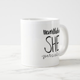 彼女はジャンボマグを続けた ジャンボコーヒーマグカップ