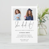 彼女はスクリプト2写真2024卒業パーティーを行った 招待状 (スタンド正面)