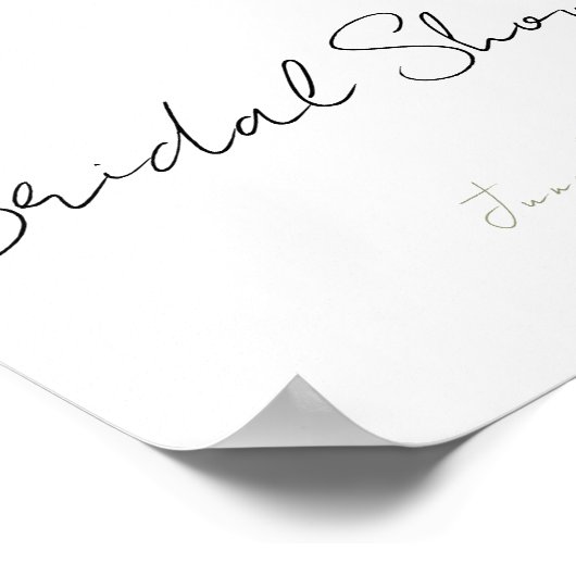 彼女はスクープされたウェディングシャワー ポスター (角)