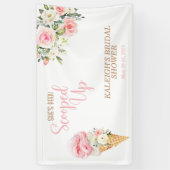 彼女はスクープされたブライダルシャワー旗 横断幕 (縦)