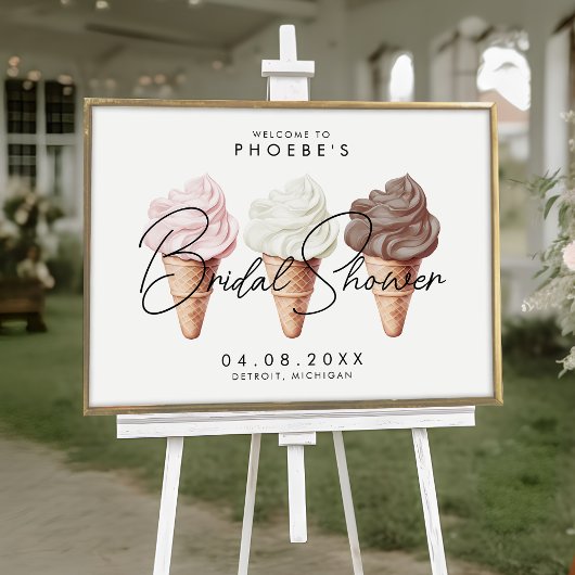 彼女はスクープされたブライダルシャワー歓迎のサイン ポスター