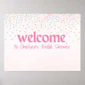 彼女はスクープされたブライダルシャワー歓迎の看板 ポスター (正面)