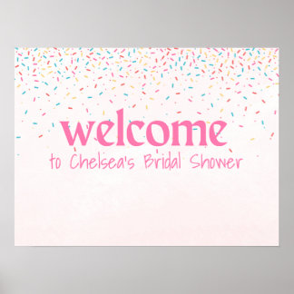 彼女はスクープされたブライダルシャワー歓迎の看板 ポスター