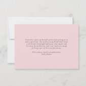 彼女はスクープされたブライダルシャワー サンキューカード (裏面)