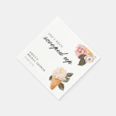 彼女はスクープされたブライダルシャワー スタンダードカクテルナプキン (角)