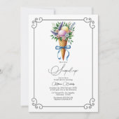 彼女はスクープされたブライダルシャワー 招待状 (正面)