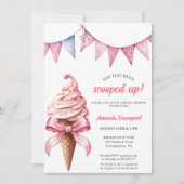 彼女はスクープされたブライダルシャワー 招待状 (正面)