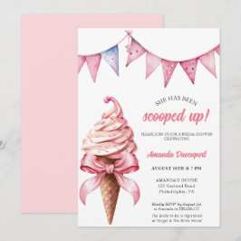 彼女はスクープされたブライダルシャワー 招待状