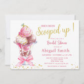 彼女はスクープされたブライダルシャワー 招待状 (正面)