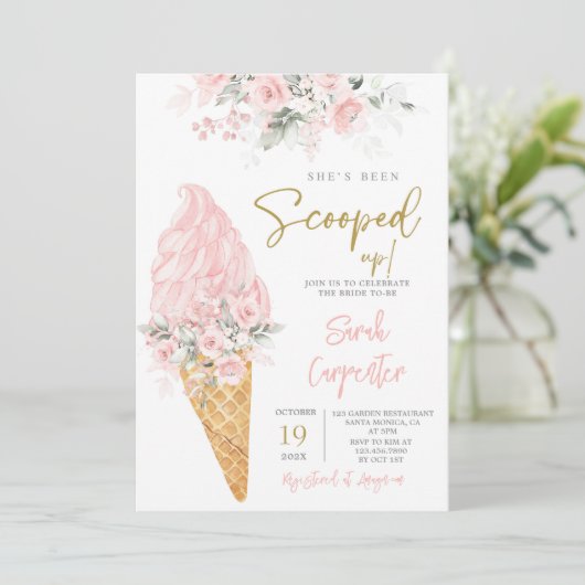 彼女はスクープされたブライダルシャワー 招待状 (スタンド正面)