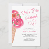 彼女はスクープされたブライダルシャワー 招待状 (正面)