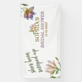 彼女はスクープされたブライダルシャワー 横断幕 (縦)