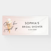 彼女はスクープされたブライダルシャワー 横断幕 (横)