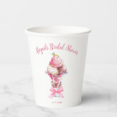 彼女はスクープされたブライダルシャワー 紙コップ (正面)