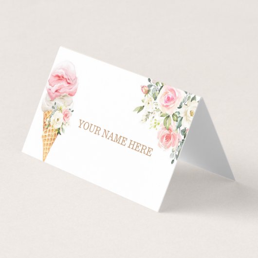 彼女はスクープされたプレイスカード (正面)