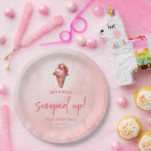 彼女はスクープされた！アイスクリームブライダルシャワー ペーパープレート (パーティー)