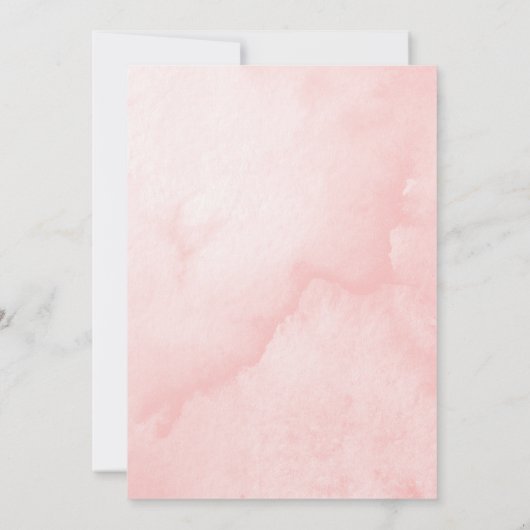 彼女はスクープされた！アイスクリームブライダルシャワー 招待状 (裏面)