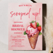 彼女はスクープされた！アイスクリームブライダルシャワー 招待状