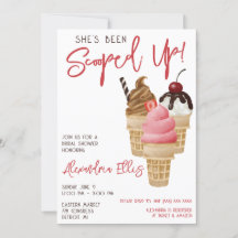 彼女はスクープされた！アイスクリームブライダルシャワー