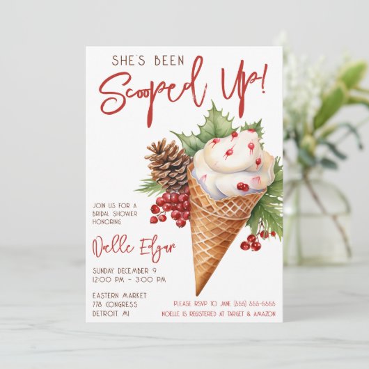 彼女はスクープされた！クリスマスアイスクリームシャワー 招待状 (スタンド正面)