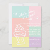 彼女はスクープされた!ブライダルシャワーレトロ 招待状 (正面)