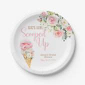 彼女はスクープされて紙カスタムプレート ペーパープレート (正面)