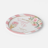 彼女はスクープされストライプていカスタムる ペーパープレート (アングル)