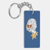 彼女はスターレトロスタイル キーホルダー (正面左)