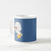 彼女はスターレトロスタイル コーヒーマグカップ (正面左)