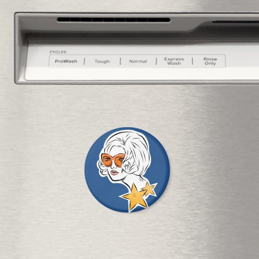 彼女はスターレトロスタイル マグネット (インサイチュ (食洗機))