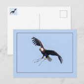 彼女はステッキを持っている ポストカード (正面/裏面)